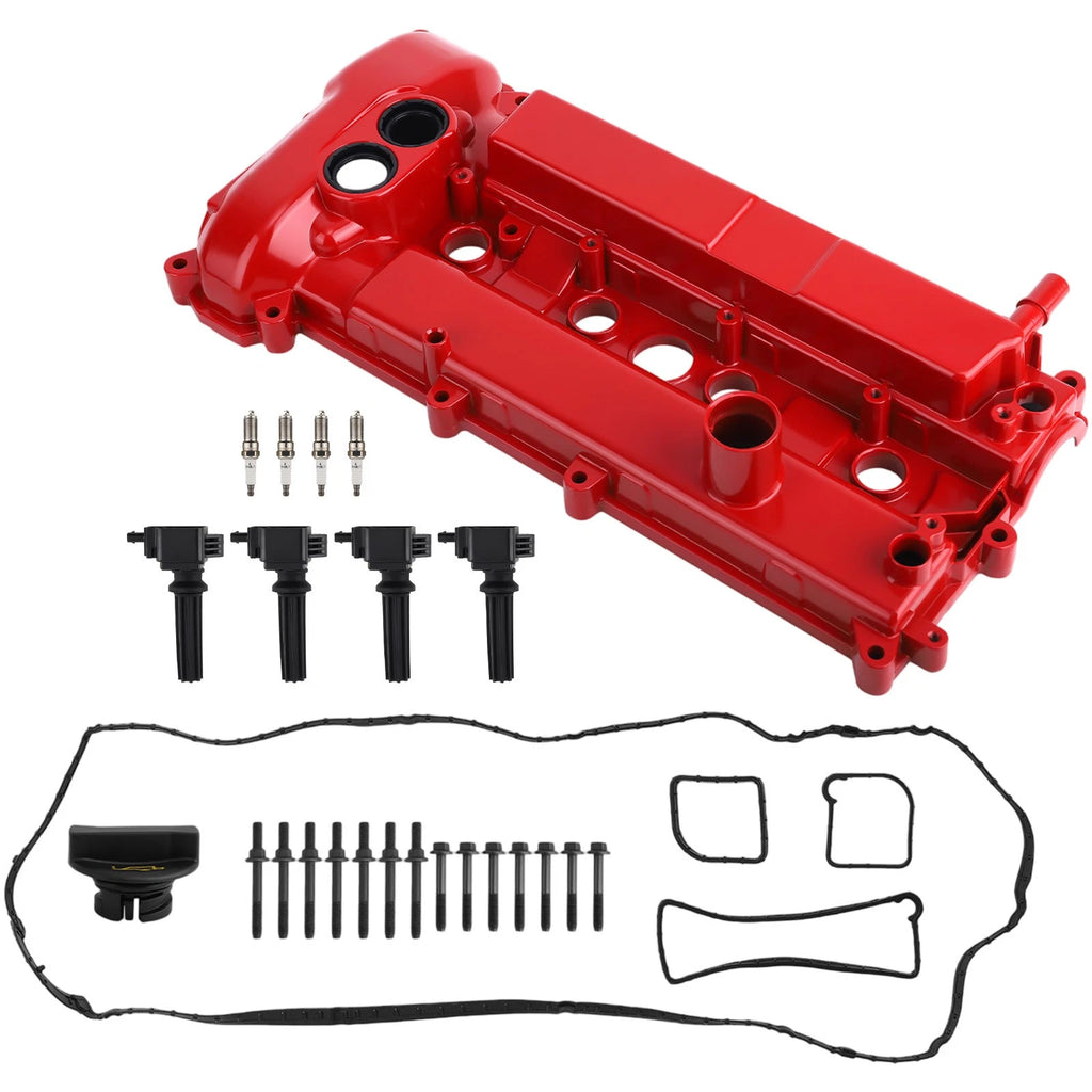 Valve Cover Kit with 4 Coils & Iridium Plugs for Ford Focus EcoSport (2014–2021)