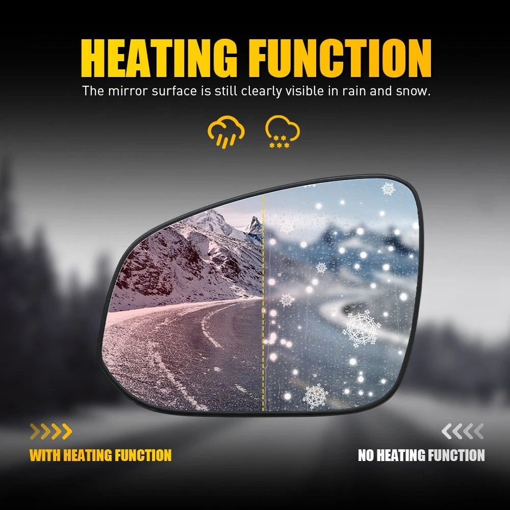 Heated Driver Mirror Glass for Toyota RAV4 (2013–2018)