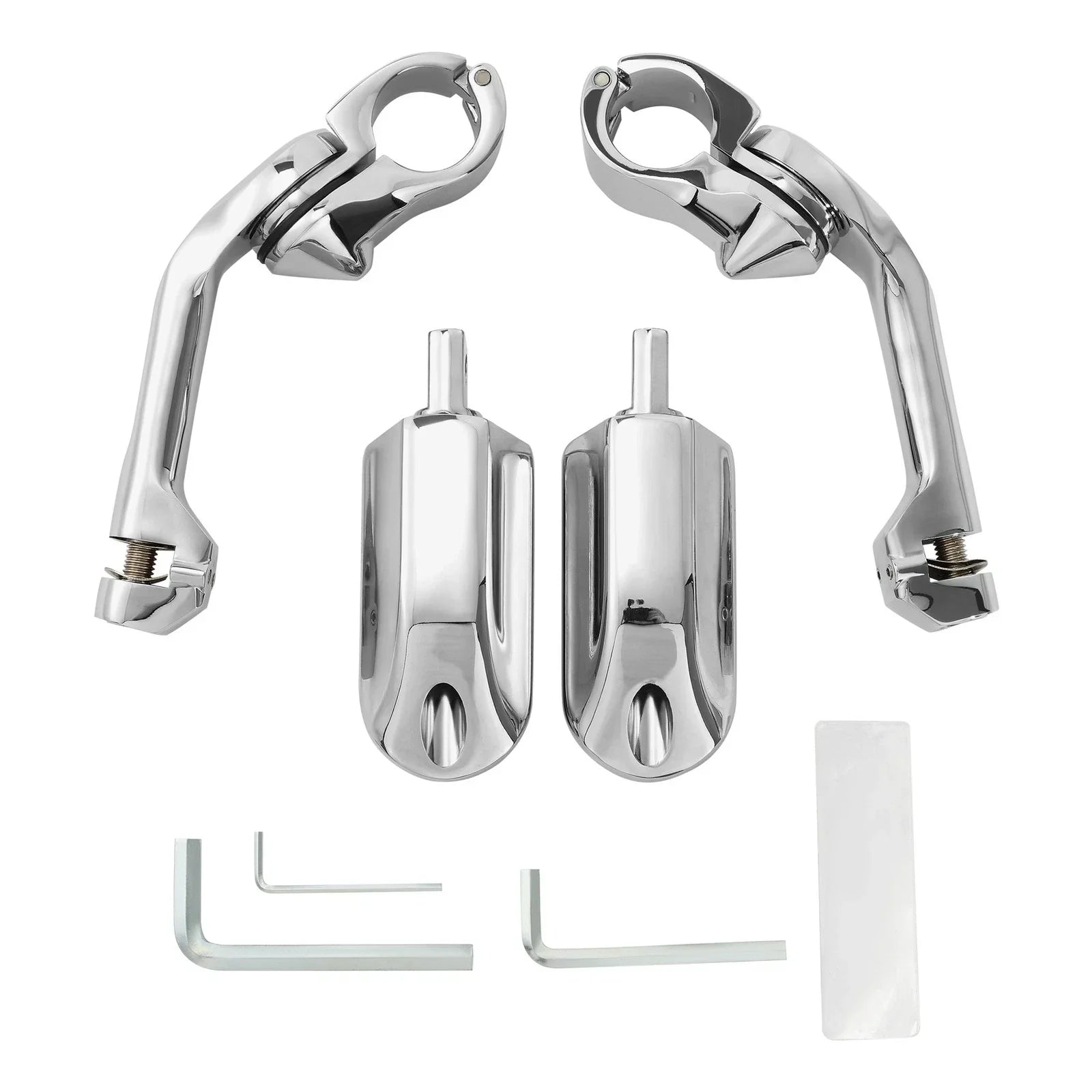1 1/4" Pegstreamliner Long Angled Highway Engine Guard Footpeg Mount for Harley
