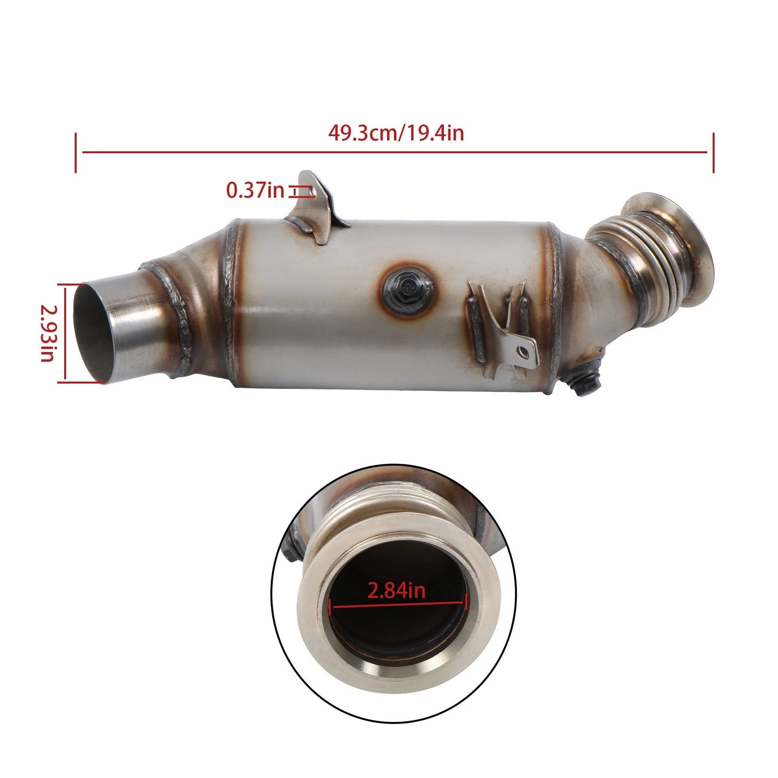Exhaust Pipe Catalytic Converter for BMW X5 X6 (2011-2014)