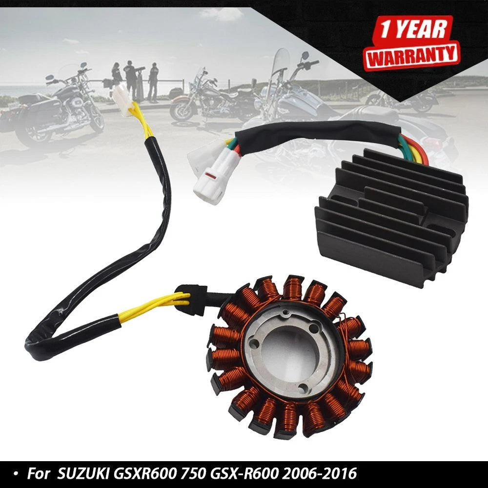Coil Stator & Regulator Rectifier for Suzuki GSXR600 GSX-R750 (2006â2016)