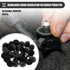 30 Pcs Headliner Hood Insulator Retainer Push Pin Clip for Dodge 