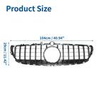 Front Upper Bumper Grille for Mercedes-Benz CLS400 (2015–2018) Black