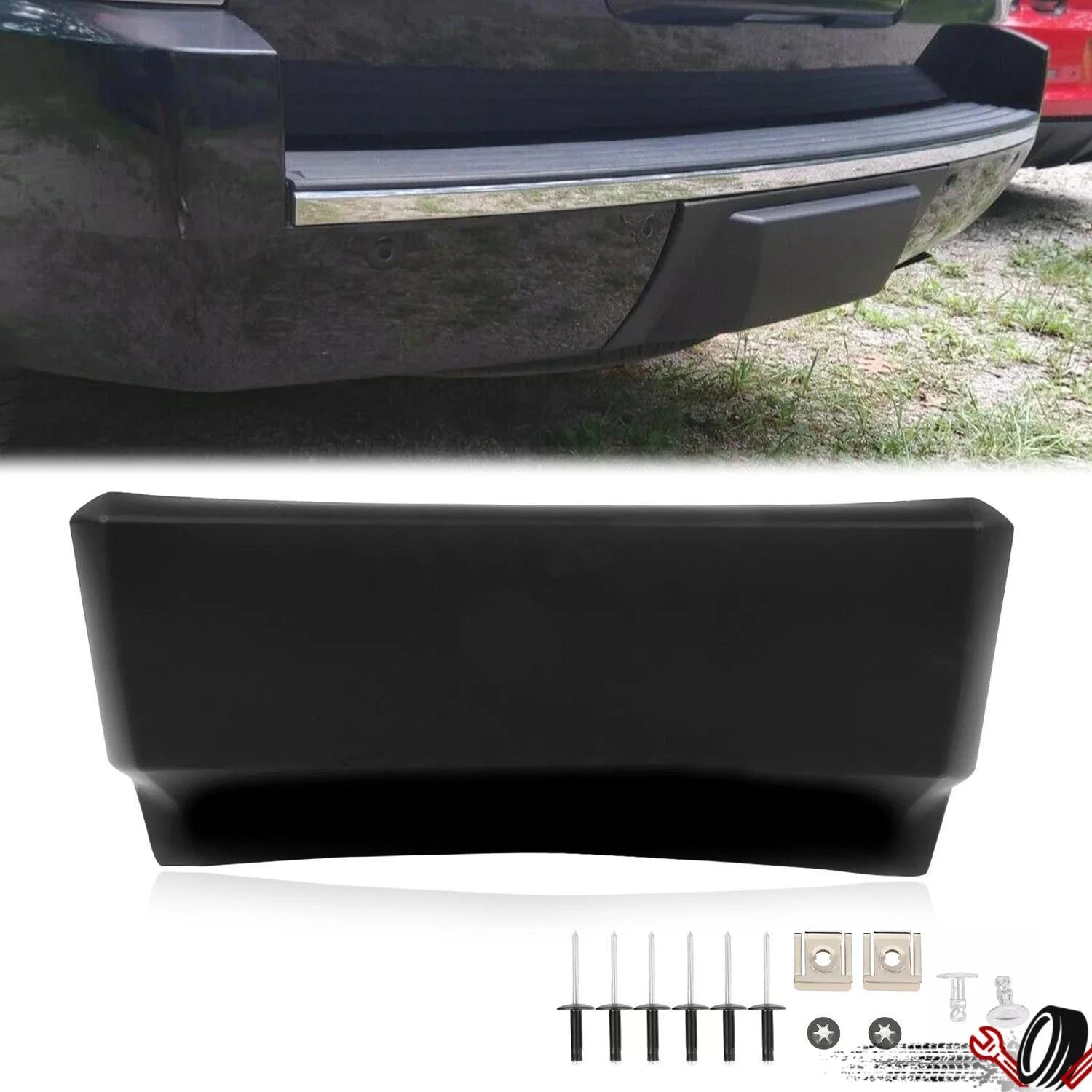 Rear Bumper Trailer Hitch Tow Cover for Chevrolet Tahoe Suburban (2015–2020)