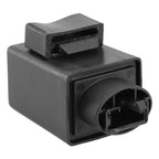 3x2.9x6.5cm Black ABS Flasher Relay 12V 3-Pin for LED Turn Signals