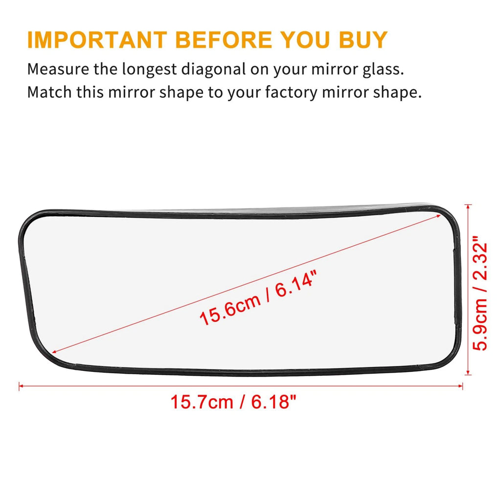 Heated Left Lower Car Mirror Glass for Mercedes Benz Sprinter 2500 3500 (2019–2023) 747709492018