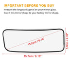 Heated Left Lower Car Mirror Glass for Mercedes Benz Sprinter 2500 3500 (2019–2023) 747709492018