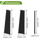 6 Pcs Pillar Window Trim for Chevy Suburban (2015–2020) Black