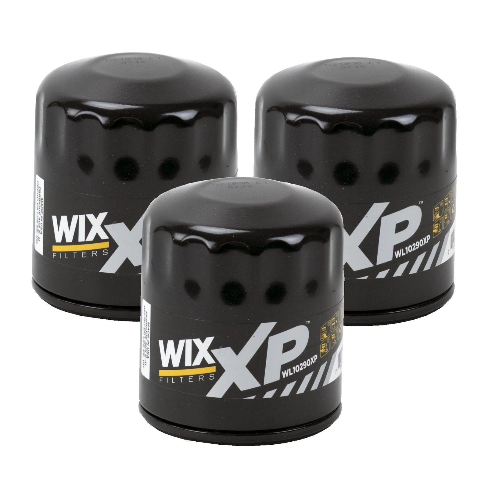 Set of 3 Wix XP Engine Motor Oil Filters for Buick Cadillac Chevrolet GMC
