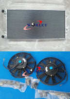 2 Row Aluminum Radiator & Fans for VW Golf MK3 1993-1999