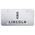 Brushed Stainless Steel License Plate - Officially Licensed for Lincoln