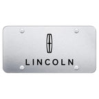Brushed Stainless Steel License Plate - Officially Licensed for Lincoln
