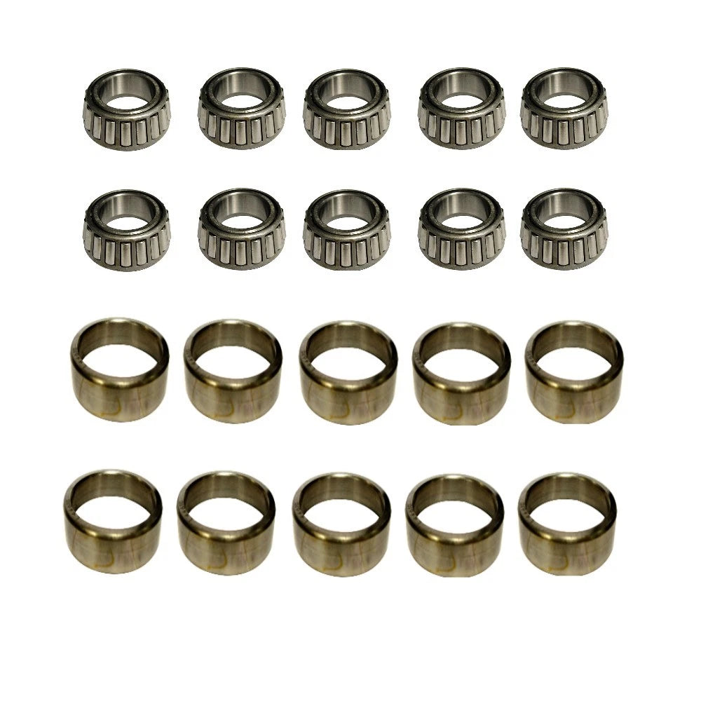 Set of 10 Trailer Hub Wheel Bearing Sets Cone L44649 & Cup L44610
