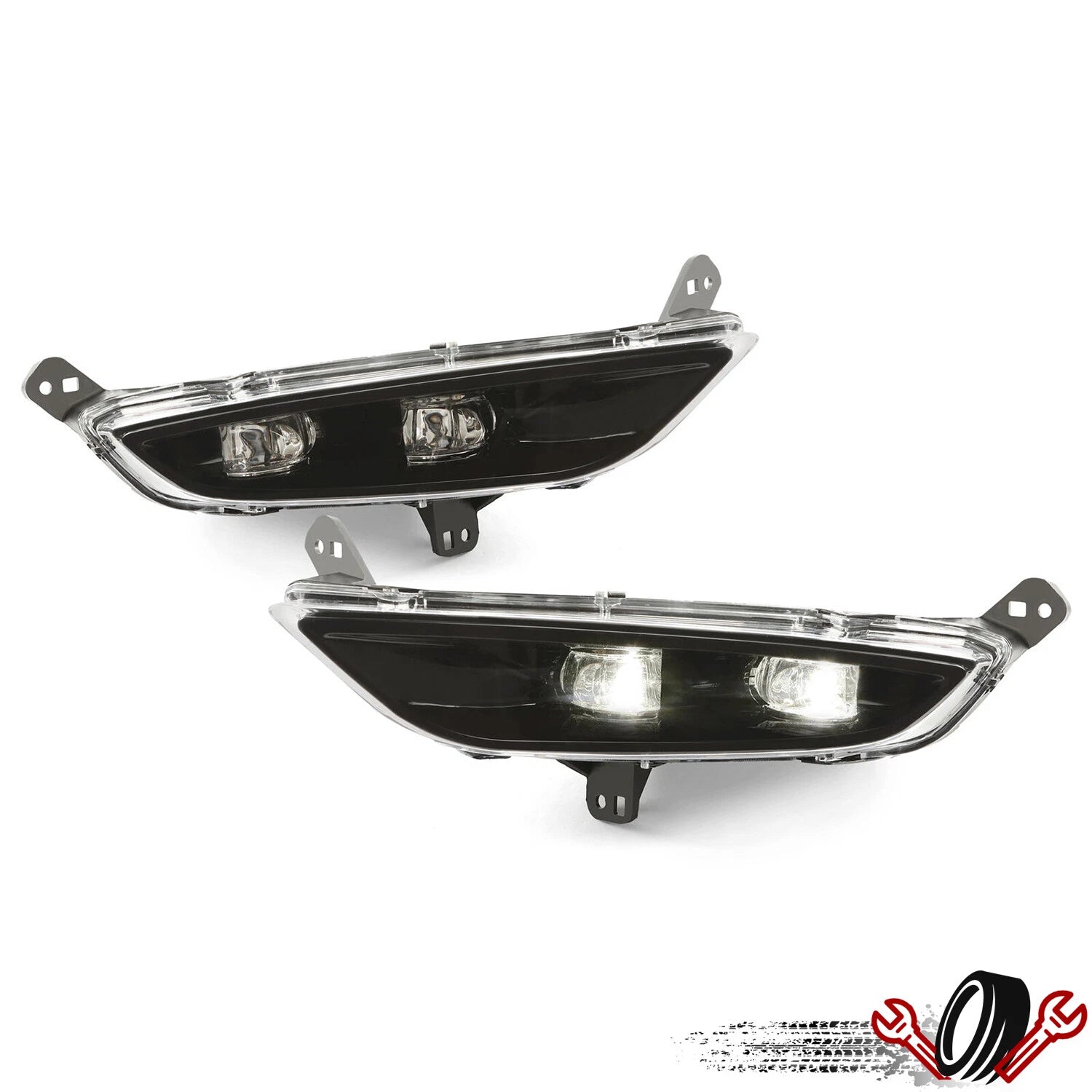 Set of 2 LED Bumper Fog Lights for Chrysler 200 (2015–2017)