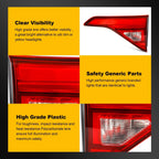2X Inner LED Tail Light Assembly for GMC Acadia (2017–2019) Red Housing