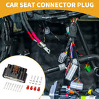 12 Pin Car Seat Connector Plug Female Wire Terminal for Ford 