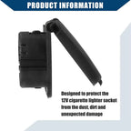 12V Console Power Outlet Cover Cap for Ford Edge F-150 F-250 F-350 (2015-2023)
