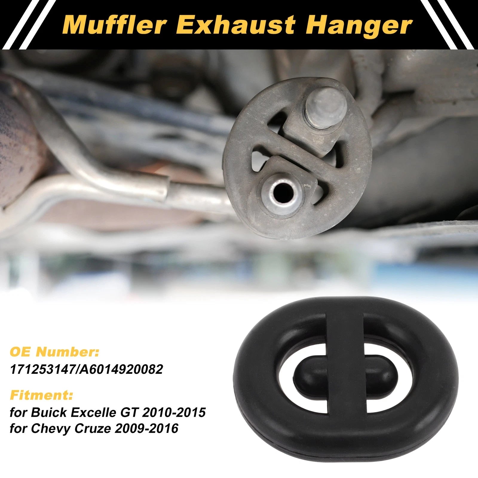 Muffler Exhaust Hanger for Buick Excelle GT (1 Pc) No. 171253147 Black