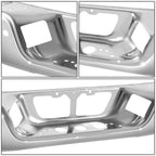 Set of 2 OE Style Chrome Rear Bumper Face Bars for Toyota Tundra (2007–2013)