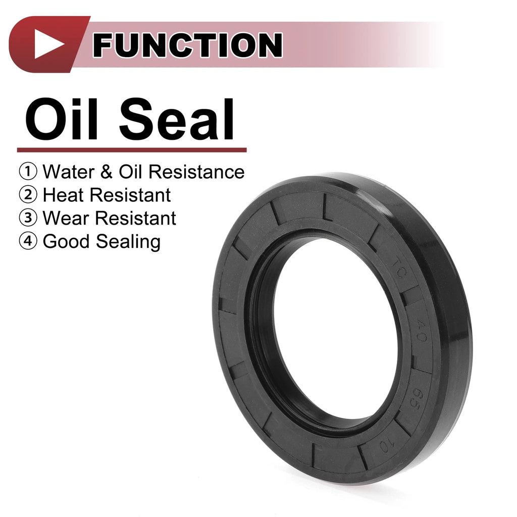 Set of 5 Rotary Shaft Oil Seals 40x65x10mm Nitrile Rubber