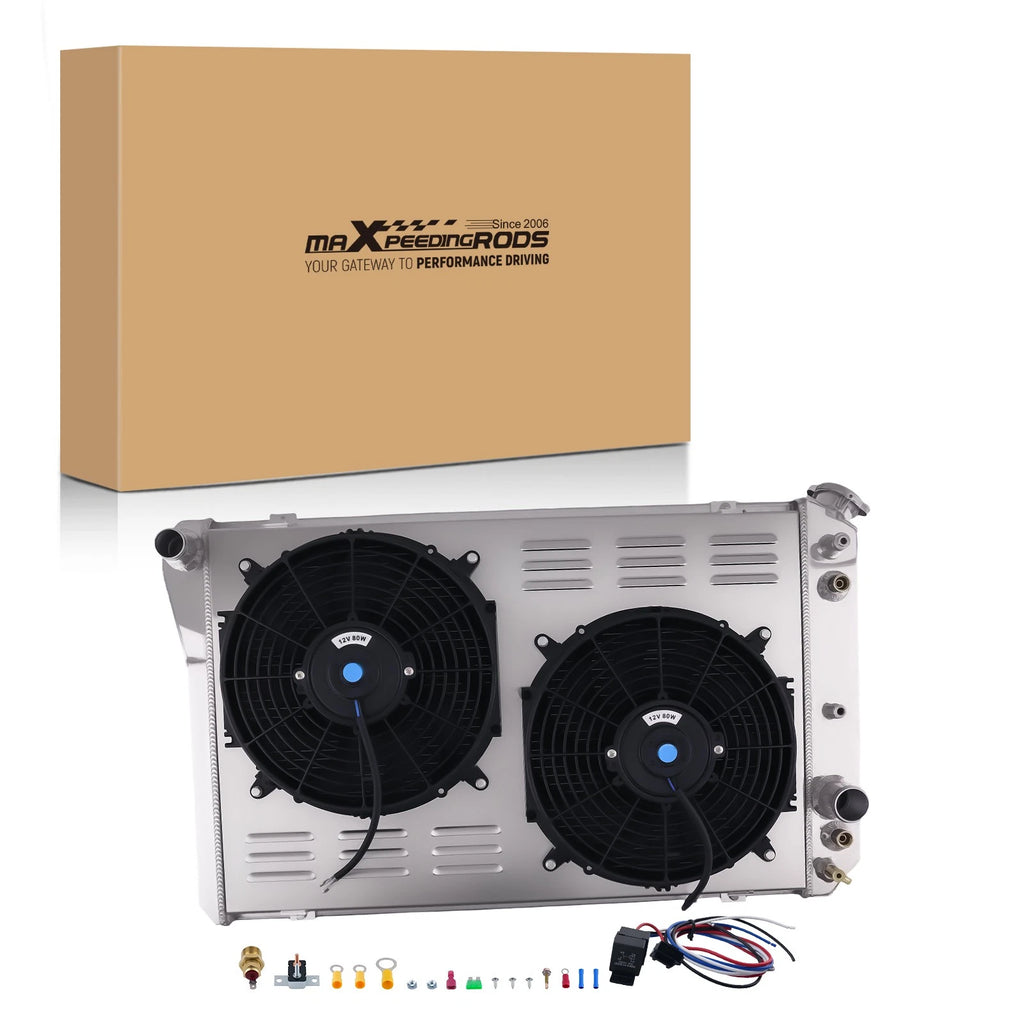Aluminum 3 Row Radiator Shroud Fan for Pontiac Firebird 5.7L (1987–1988) 8010951