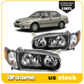 2X Headlight Assembly for Toyota Corolla (2001–2002) with Projector