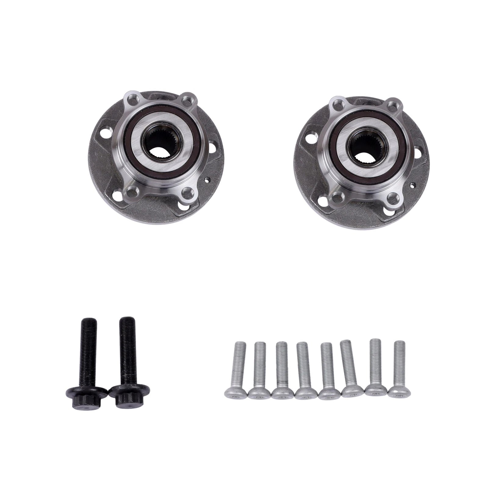 2X Front Wheel Hub & Bearing Assembly for Volkswagen Passat Jetta Tiguan (2005–2019)