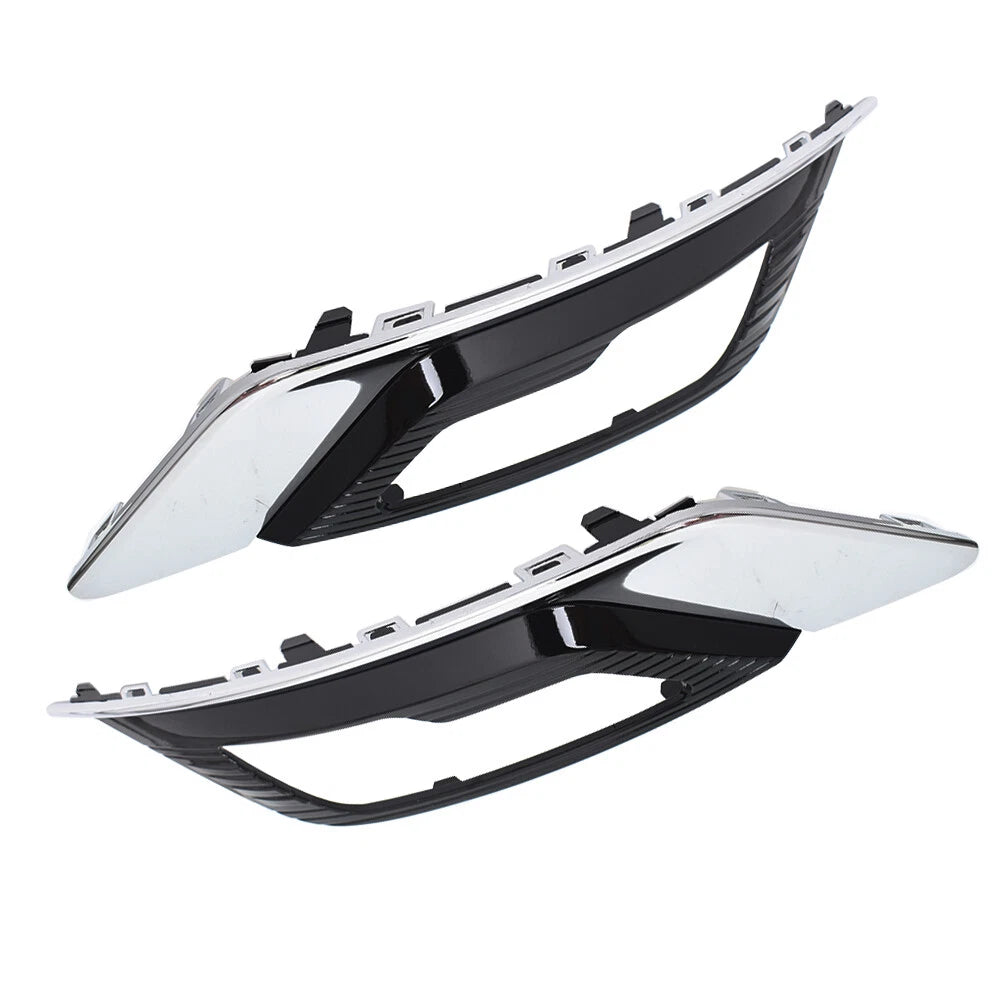 Set of 2 Front Bumper Fog Light Lamp Covers for Ford Fusion (2017–2018)