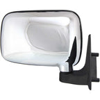Set of 2 Manual Mirrors for Mazda B2200 (1987–1993) Chrome Folding