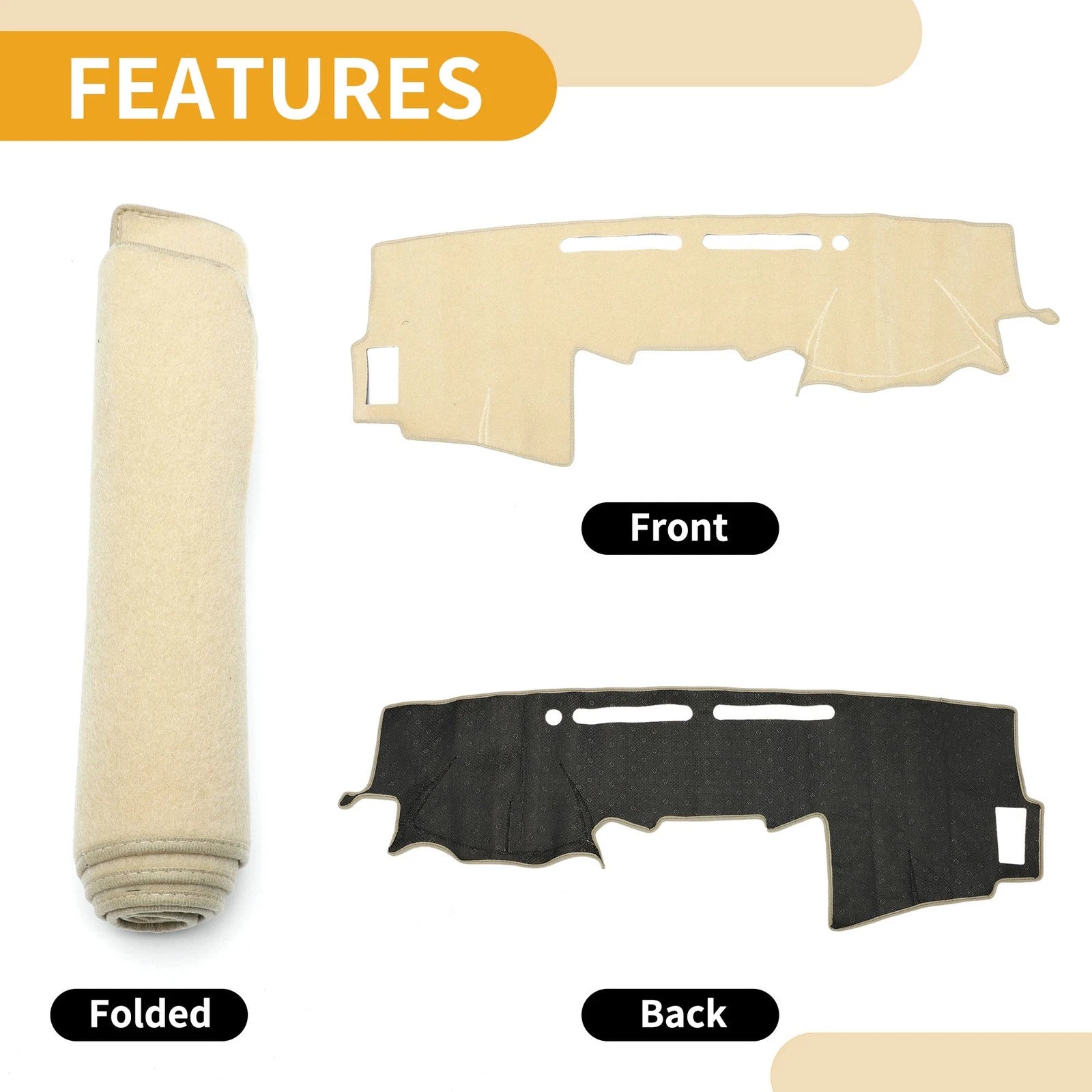 Dashboard Cover for Toyota Hilux 150 Series SR SR5 (2005–2015) Beige