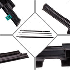 4X Exterior Window Weatherstrip Kit for Toyota Land Cruiser Prado (2003–2009)