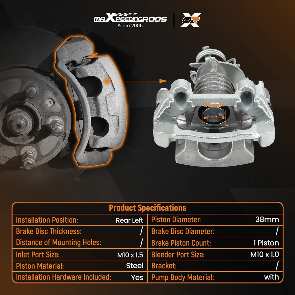 Rear Left Disc Brake Caliper for Chevrolet Cobalt / Malibu / HHR (2005–2012)