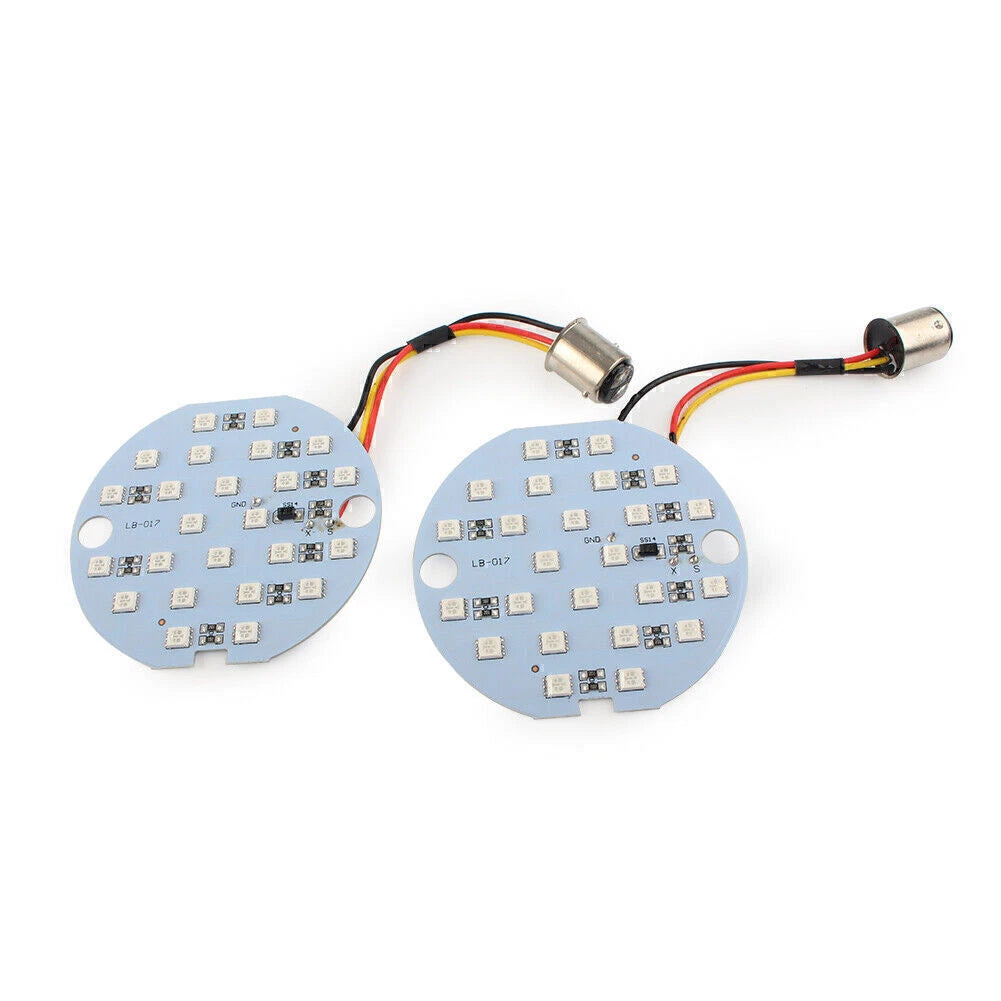 2X 1157 BAY15D 30LED Turn Signal/Daytime Running Light for Harley Models