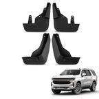 Set of 4 Black Mud Flaps Guards for Chevrolet Tahoe Suburban (2021–2025)