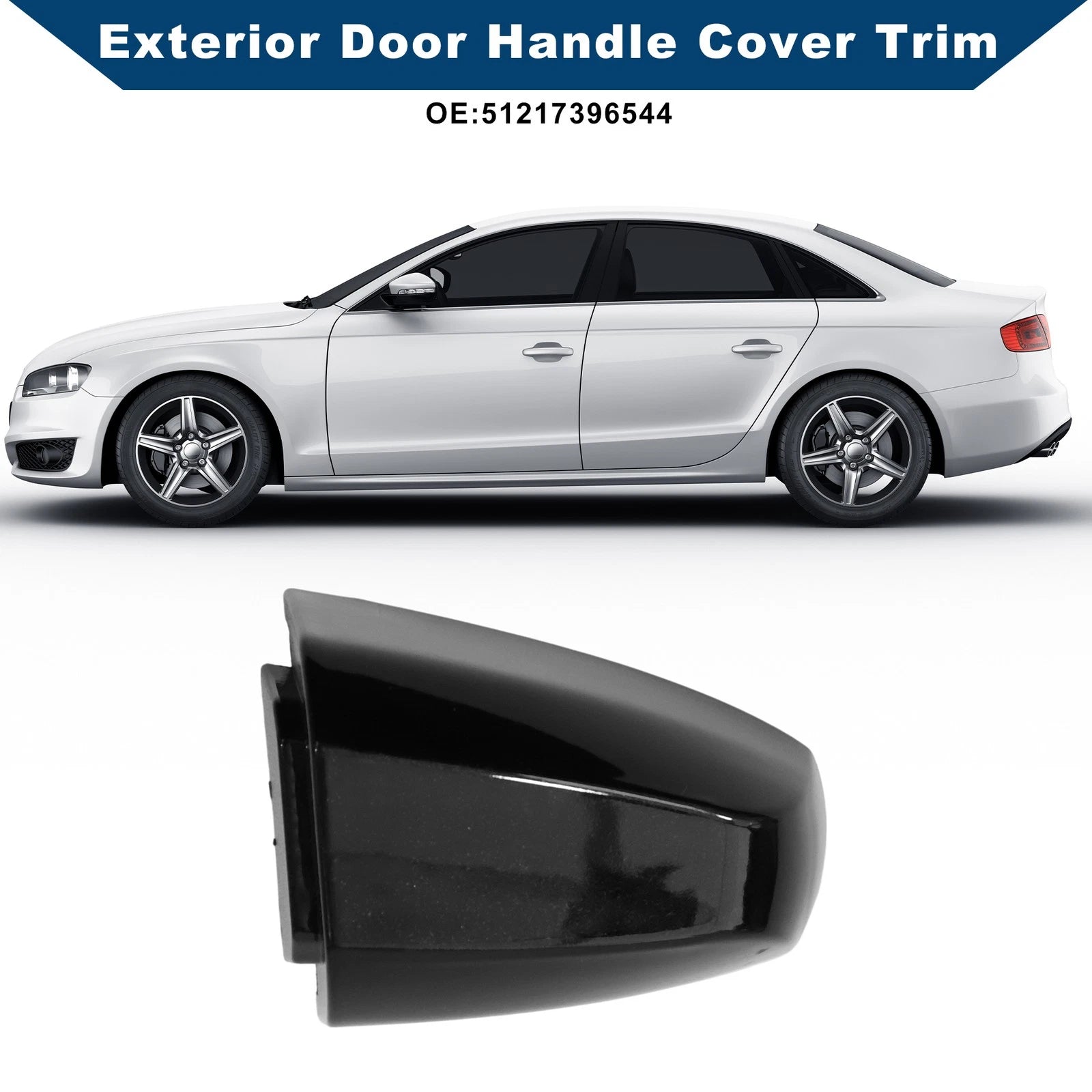 Exterior Door Handle Cover Trim for BMW X1 X2 X5 F15 X6 F16 (2014–2019) Blue ABS