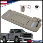 Right Side Sun Visor with Light for Chevrolet GMC Sierra (2007–2014) 22850310