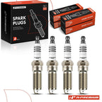 Set of 4 Iridium Platinum Spark Plugs for Ford Focus (2012–2018)