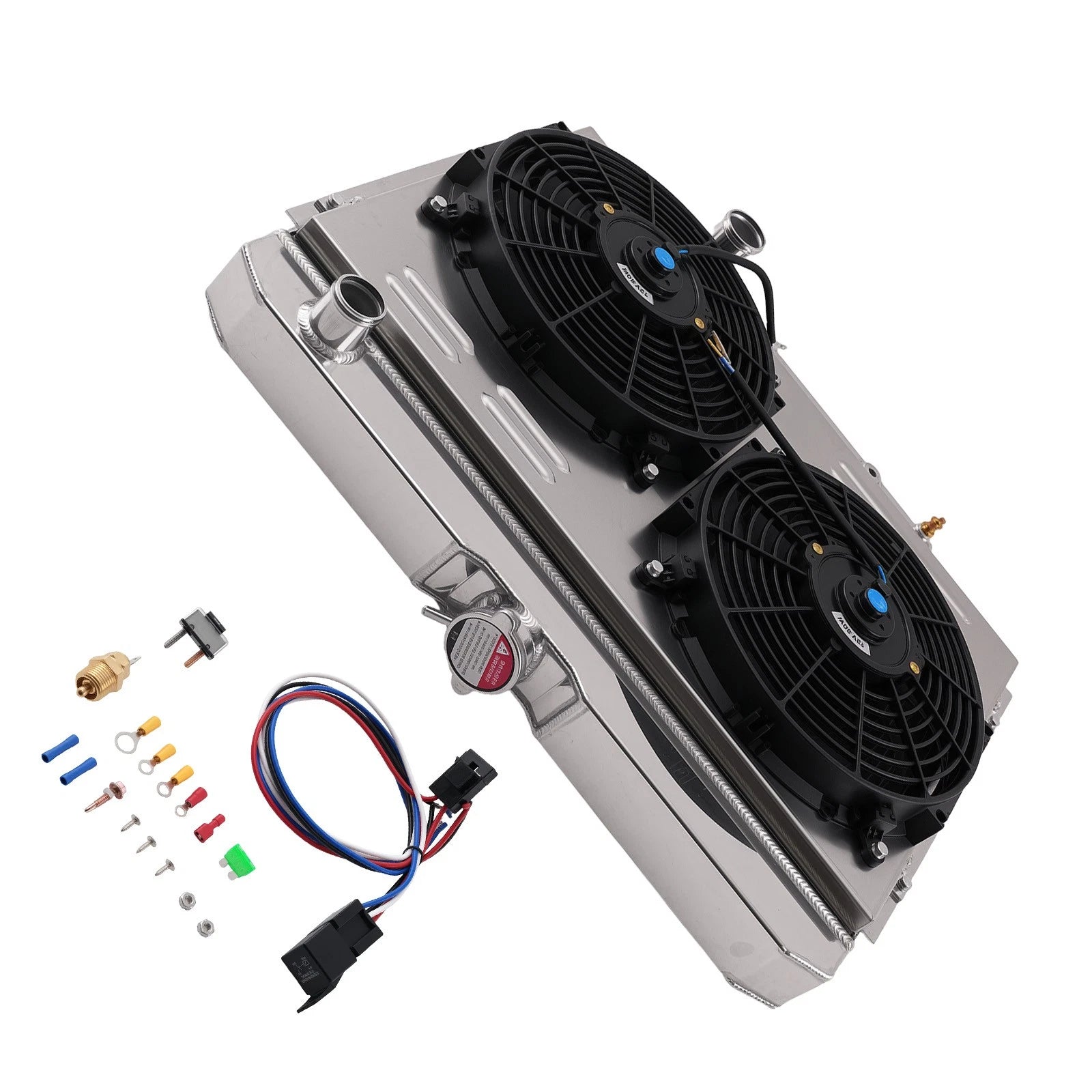 3 Row Aluminum Radiator Fan for Ford Mustang/Mercury Cougar (1967–1970)