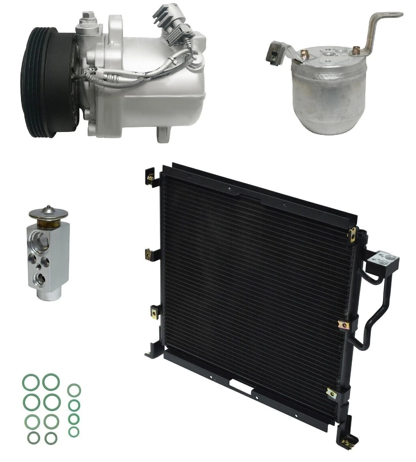 AC Compressor Kit with Condenser Replacement for BMW Z3 1.9L (1998–2002)