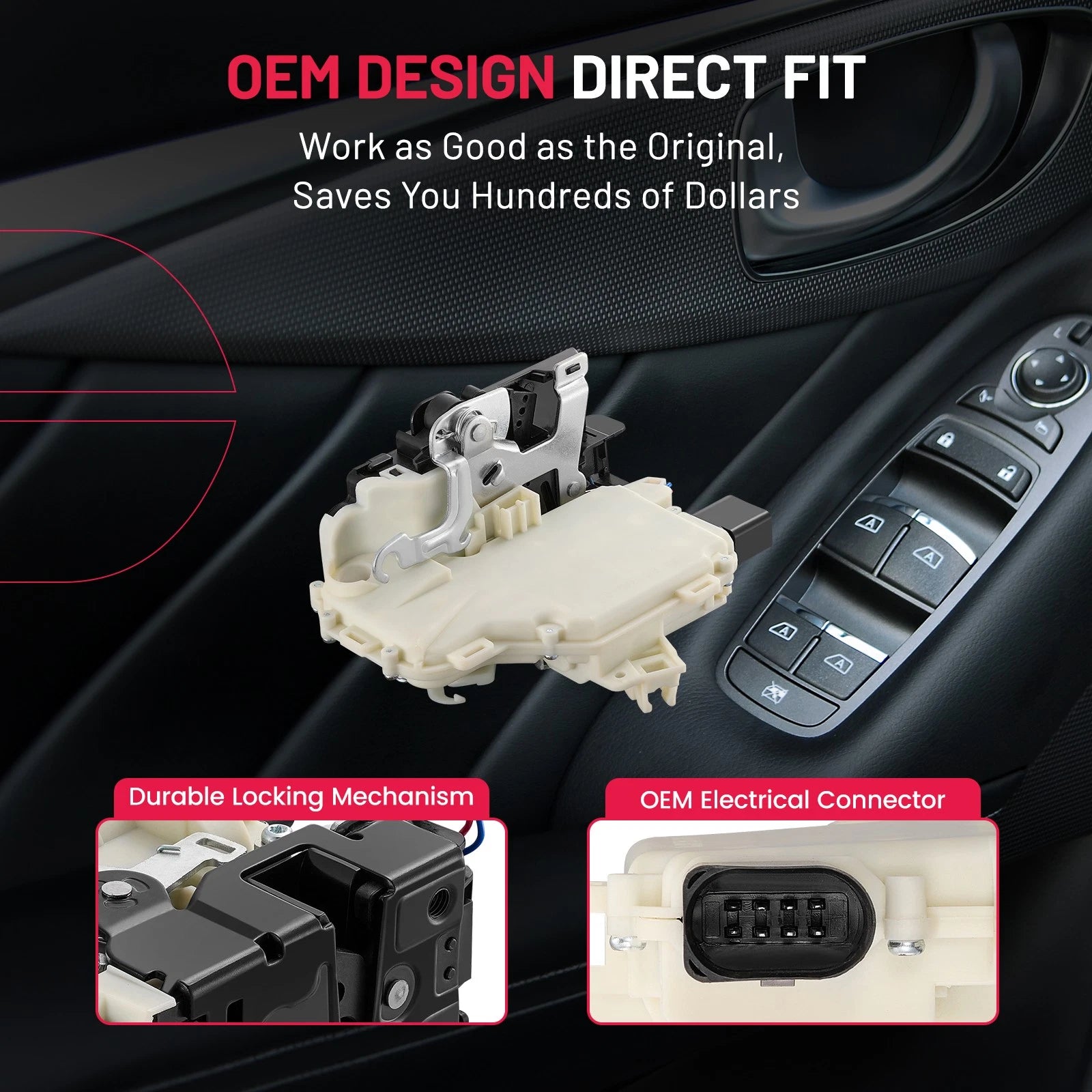 Front Driver Left Door Lock Actuator Latch for VW GLI Passat Jetta (2010)