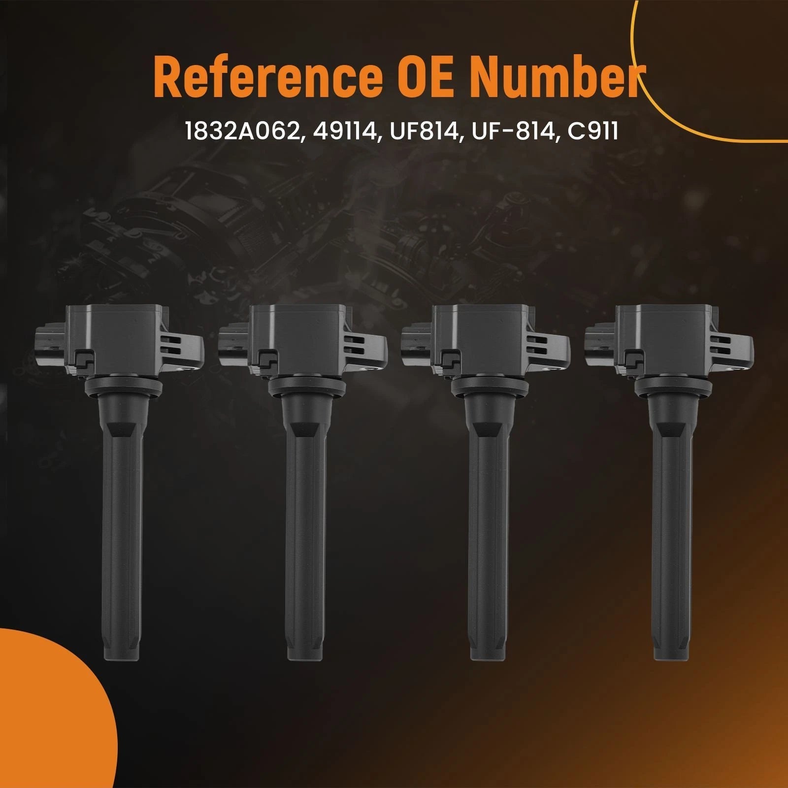 4x Ignition Coils for Mitsubishi Outlander PHEV, Outlander Sport (2018–2022) UF814