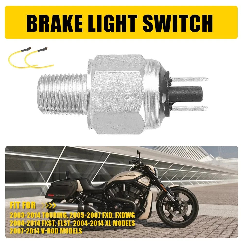Hydraulic Brake Stop Light Switch Cable for Harley Touring (2003–2014), FXD, FXDWG (2005–2007)