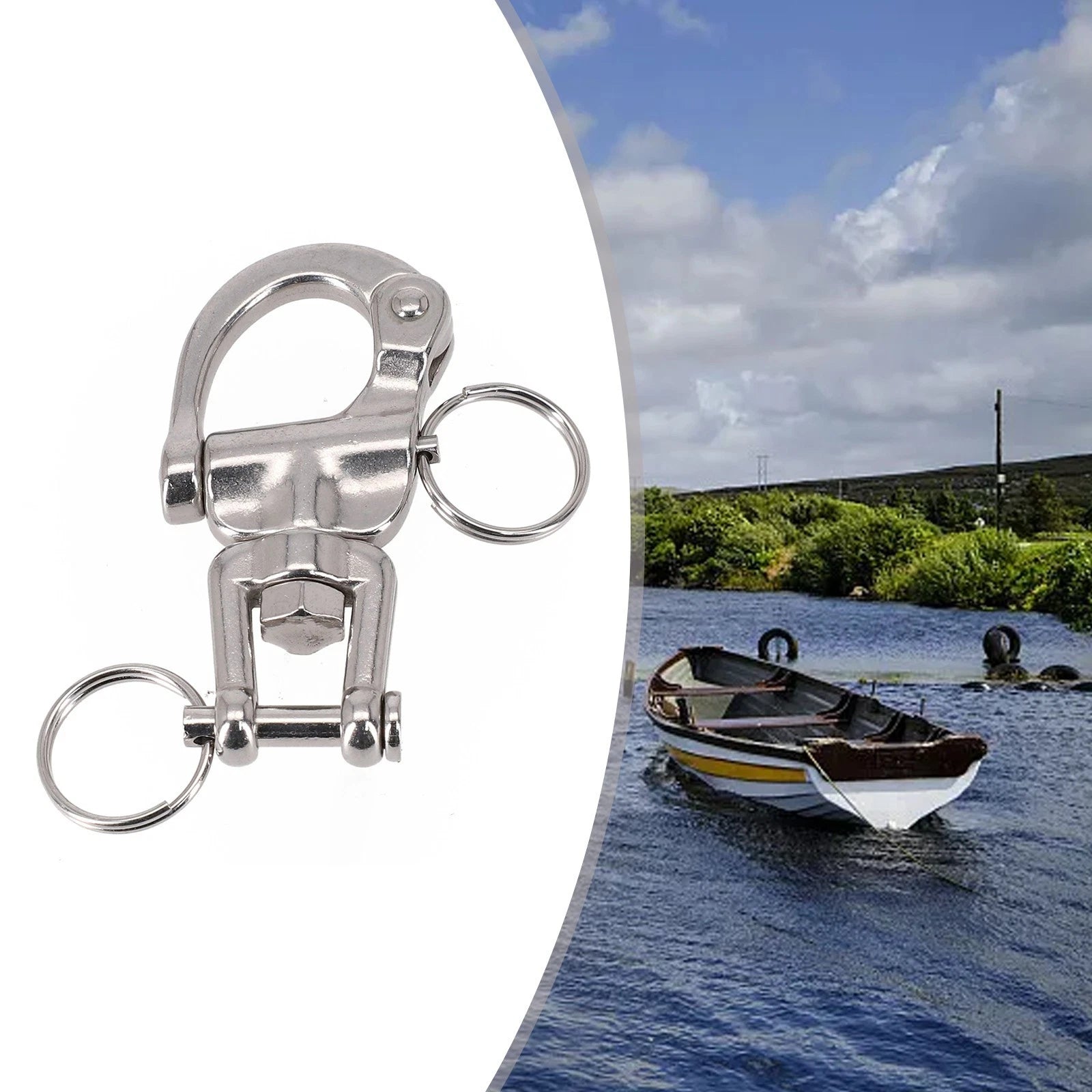 Swivel Shackle for Marine Hardware (316 Stainless Steel)