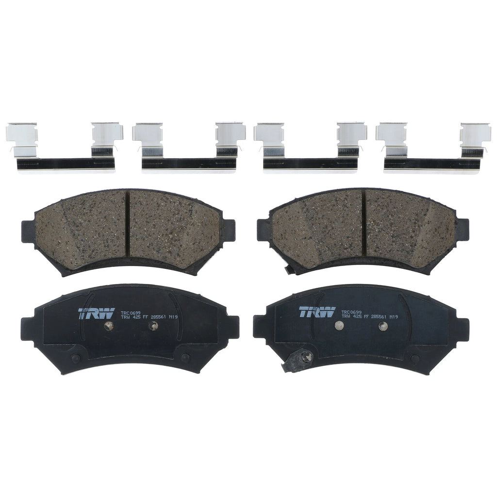 Front Brake Kit 278mm Rotors TRW Ceramic Pads for Buick Chevy Oldsmobile Pontiac