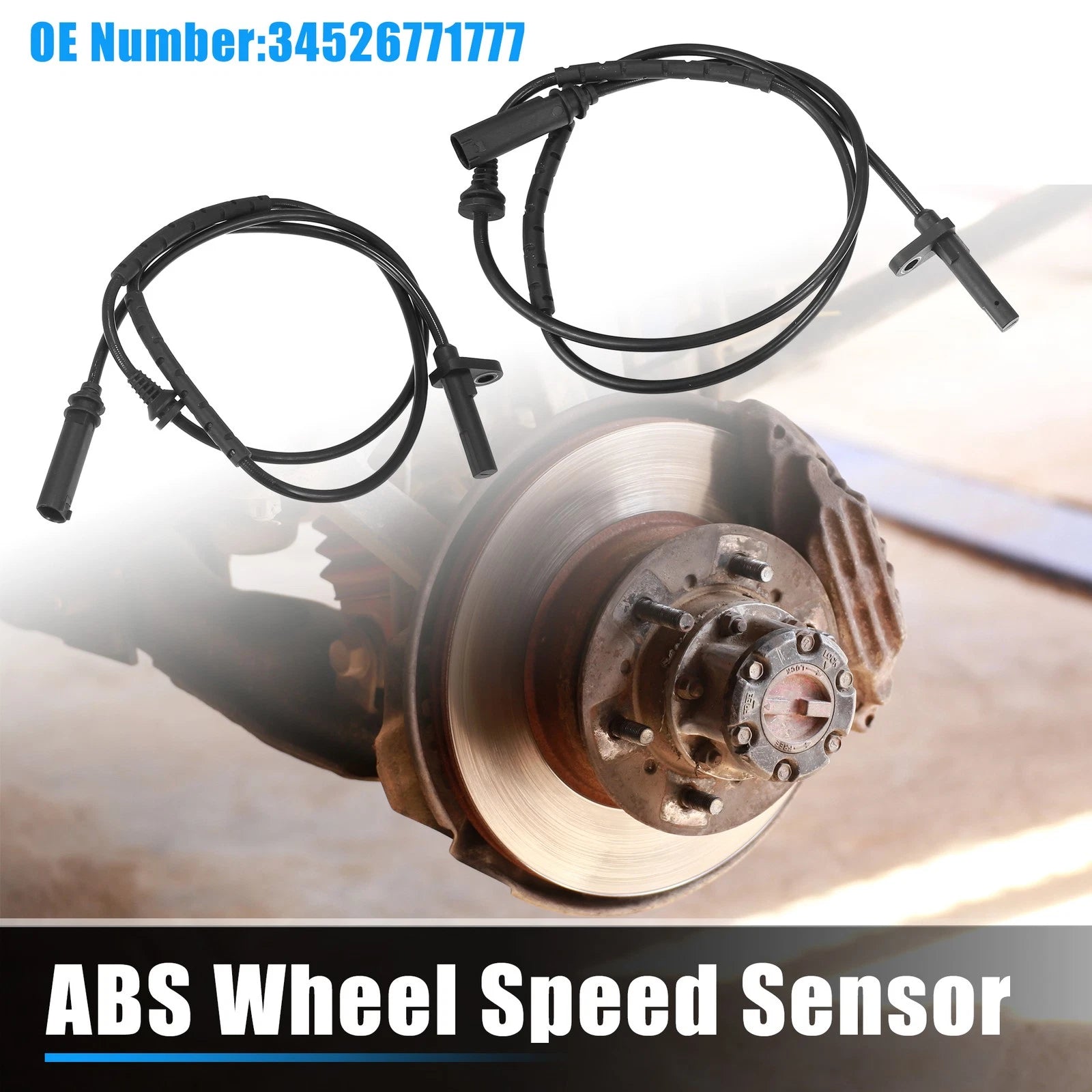 2X ABS Wheel Speed Sensor for BMW X6 (2008–2014) No. 34526771777