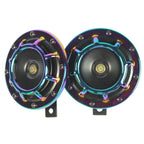 2X Neo Chrome Super Loud Electric Car Horn for Universal Vehicles (12V)