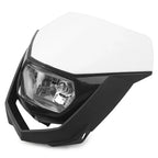Universal Headlight Fairing for Supermoto Dirt Bike - White