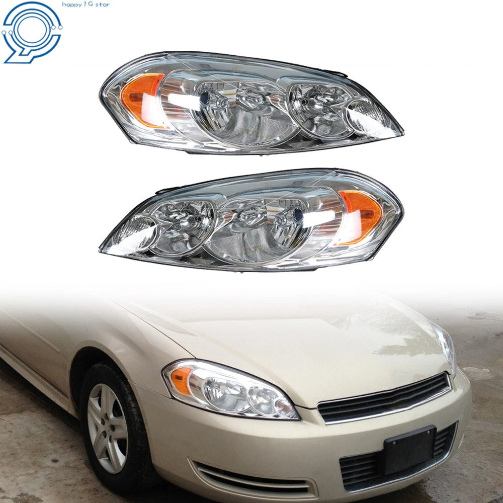 Headlights for Chevrolet Impala Monte Carlo (2006–2013) Clear Lens
