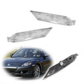 Clear Lens Front Bumper Side Marker Reflector Lights for Mazda RX-8 (2004–2008)