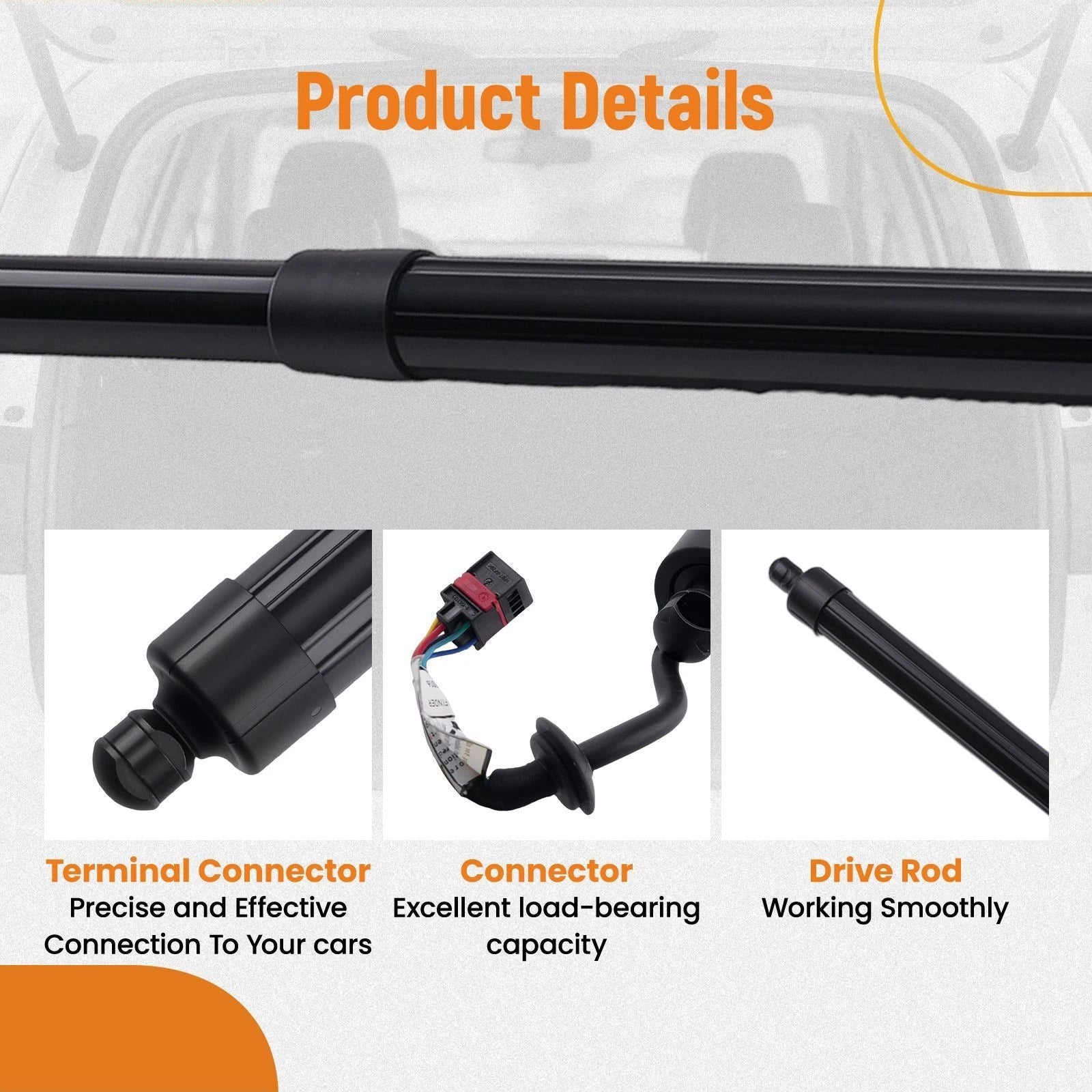 Set of 2 Rear Power Hatch Lift Supports for Nissan Pathfinder (2013–2015)